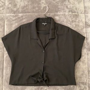 Cropped Button Down Shirt